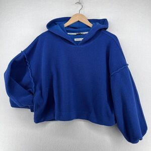 Free People -We The Free Blue Hooded Sweatshirt